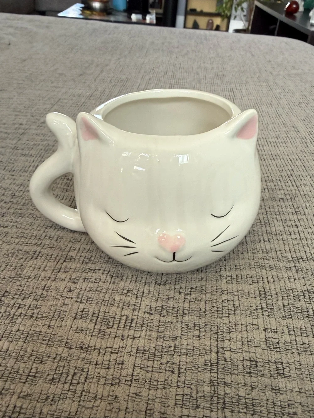 White Cat Coffee Mug
